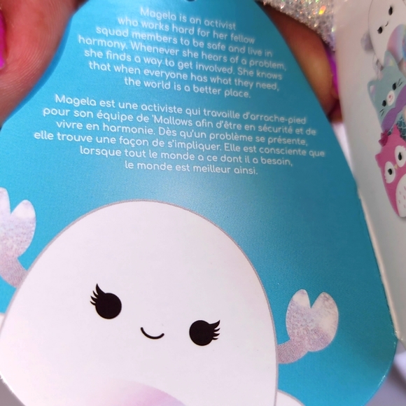 MAGELA 🦀 White Rainbow Crab Original Squishmallow ☆》NWT《☆ - Picture 6 of 8